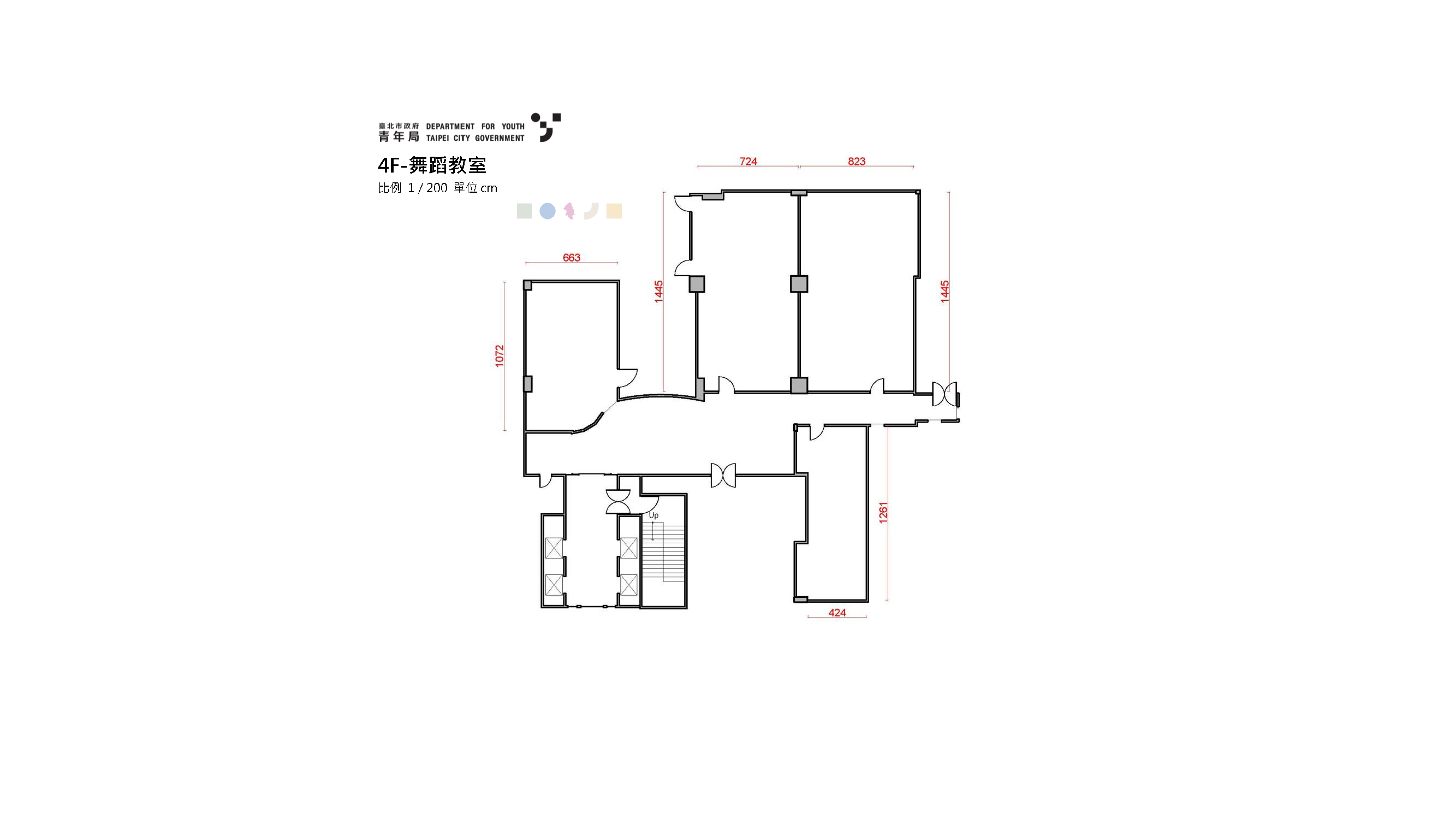 4樓-舞蹈教室 平面圖