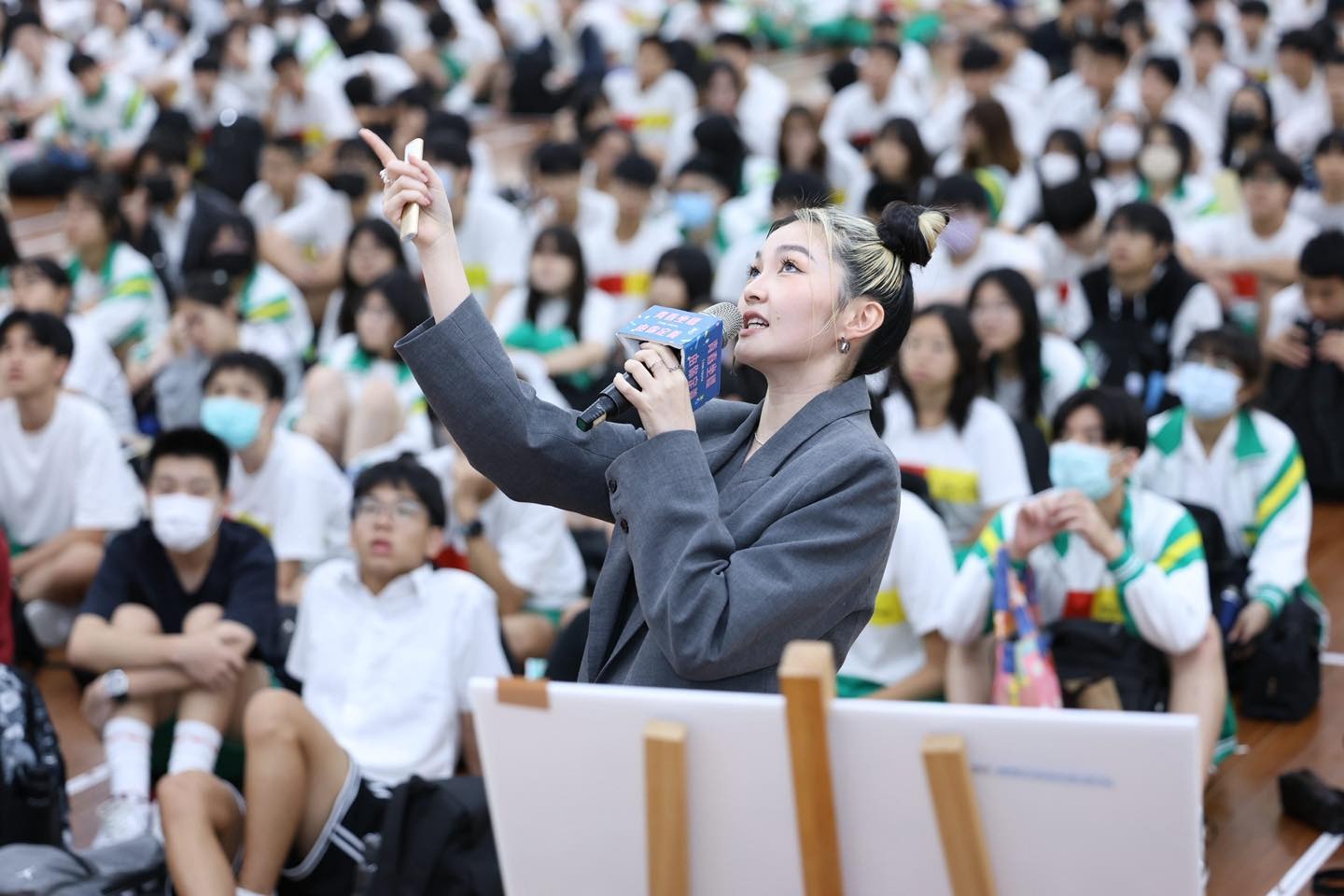 相關圖片 九粒以自身經歷說明如何保持自我肯定的心態